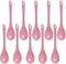 10 Pcs Pink Porcelain Egg Spoons, Ceramic Spoons 4.7 Inch for Coffee Dessert Yogurt Tea