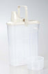 JapanBargain 3193 Clear Plastic Rice Container, 4.4 lb - Great for Pet Food Storage, Made in Japan