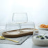 Sizikato 4pcs Clear Glass Dessert Cup, 6 Oz Custard Bowl, Oven Safe Pudding Cup