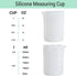 Gartful 250ml Silicone Measuring Cups, 4 PCS Nonstick Reusable Mixing Cups for DIY, Art, Craft, Easy Clean