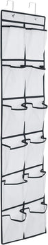 12 Large Pockets Over Door Hanging Shoe Organizer