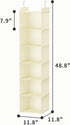 Closet 6-Shelf Closet YOUDENOVA Hanging Organizer, Hanging Shelves, Beige
