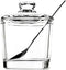 123Arts Glass Sugar Bowl Spice Jar with Lid and Stainless Steel Spoon