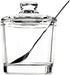 123Arts Glass Sugar Bowl Spice Jar with Lid and Stainless Steel Spoon