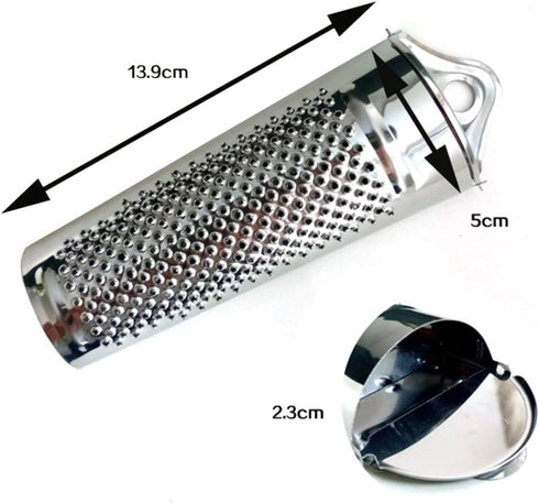 Galepromot Silver Multifunctional Kitchen Stainless Steel Ginger Garlic Nutmeg Grater Nut Walnut Lemon Hand Planer Tool