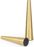 Vixdonos Gold Metal Vase Set of 2, 10.5/8.5 inch Taper Vases for Wedding Table Centerpiece Decorations, Home Decor