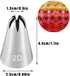 Icing Piping Tip Set, 3 Large Stainless Steel Decorating Tips for DIY Cream Rose Flower, Cupcake Pastry Tips