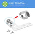 2 Pack Dishwasher Mounting Bracket - 170664, Compatible with Bosch & Kenmore Elite, Replaces 00170664