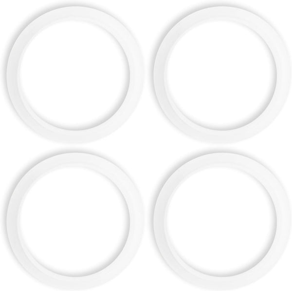 4 Pcs Replacement Gasket Seal Ring, 50mm Silicone Steam Ring for Espresso Machine Repair Kit