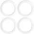 4 Pcs Replacement Gasket Seal Ring, 50mm Silicone Steam Ring for Espresso Machine Repair Kit