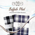 Yourtablecloth Plaid Checkered Table Runner - Washable Indoors or Outdoors (Black and White, 14 x 108)
