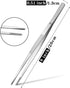 Kitchen Tweezers Stainless Steel 8 Inch Long Tweezers Tongs, Heavy Duty large food tweezers with Precision Serrated Tips for Cooking(8" Straight) by Cyimi