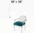 18x18 Inch (Pack 1),Peacock Sheepskin Chair Cushion Non-Slip Back Square Genuine Fur Chair Cover Silky Natural Wool