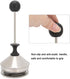 Fdit 400ml Stainless Steel Bubbler Milk Frother, Handheld Foam Maker for Lattes, Whisk Drink Mixer for Coffee