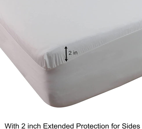 Waterproof Split Top Queen Mattress Protector - Soft Jersey Fitted Cover for Adjustable Bed