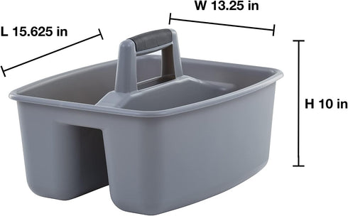 Mighty Tuff Rough and Rugged All-Purpose Cleaning Caddy, Grey/Black, 2 Count (CD0170)