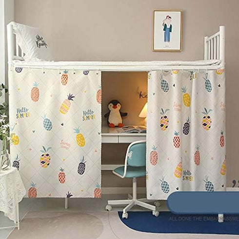 Dorm Home Bunk Nets Bed Curtains Cloth Canopy - Blackout Shading Nets for College Students, Breathable Single Sleeper