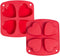 Webake Silicone Heart Mold, Heart Shaped Small Cake Pans for Baking, Jelly, Pudding, Jello, Soap, 2 Pack