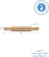 5 Inches Pack 25, Wooden Mini Rolling Pin, Long, of Great for in The Kitchen, Play-doh, Crafting and Imaginative Play