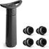 OWO Wine Vacuum Pump and 4 Stopper, Wine Saver & Preserver, Reusable