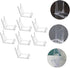 BESTOYARD 8pcs Transparent Bowl Display Easel Rack, Metal Bracket Photo Holder, Decorative Plate Stand, Storage Table