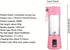 E&M's Portable Blender & Juicer Combo, USB Rechargeable, Pink, Medium