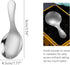 Short Handle Spoons,4 Pcs Small Scoops for Canisters, Stainless Steel Mini Salt Spoons for Salt Sugar Condiments Coffee Tea Dessert (4, Silvery)