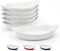 Kook Au Gratin Baking Dishes, Set of 6 Mini Casserole Dish, 12 oz, Oven & Microwave Safe, Marshmallow White