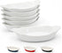 Kook Au Gratin Baking Dishes, Set of 6 Mini Casserole Dish, 12 oz, Oven & Microwave Safe, Marshmallow White