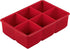 Houdini Large Cube Silicone Tray Ice Mold, 2 Pack, RED, 5257595
