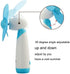 JDYYICZ Mini Handheld Fan, Personal Fan with Soft Foam Blades, Battery Powered for Home and Travel (Blue 1pcs)