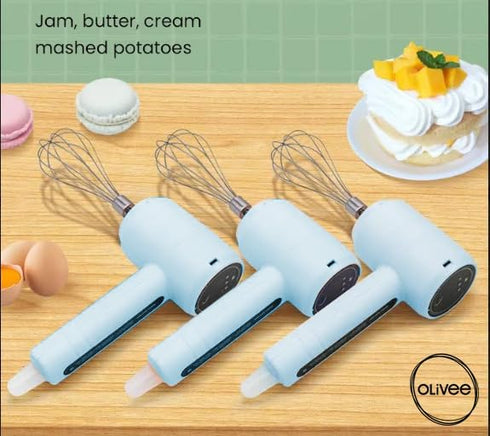 Electric Hand Mixer Egg Beater, USB Rechargeable Handheld Mixer