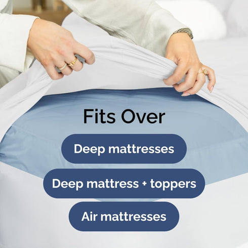 Extra Deep Pocket Twin Sheets Set - 3 Piece Breathable & Cooling Bed Sheets - Soft, Wrinkle Free White