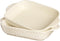 Rectangular Porcelain Baking Dish Set, Au Gratin Dishes and Ramekins, 16 oz Bakeware Set of 2, Beige