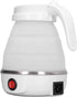 Folding Electric Kettle, US Plug 110V 400W Collapsible Hot Water Kettle with Detachable Power Cord, White