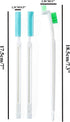 Mini Bottle Brushes for Cleaning with Flat Detail Scrubbers, Tiny Split Crevice Cleaner for Small Grooves & Corners (9)