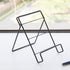 Cookbook Stand Cookbook Holder, Foldable Tablet Recipe Book Holder for Kitchen Cooking Display - Black