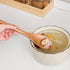 Delicate Wooden Utensils for Cooking, Set of 3 Acacia Wooden Spoons, Spatula Set, Safe for Nonstick Cookware, Easy to