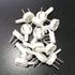 10Pcs White Non-Marking Hooks, Plastic Hanging Hooks for Painting Photo Frame Seamless Home Decor