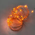 4 Pack Battery Operated Dewdrop LED Lights, Indoor Mini Fairy Lights with Timer for Holiday Decoration (Orange)