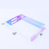 12X9 Inch Countertop, ROYALITA Iridescent Acrylic Tray with Handles, Serving Tray Spill Proof, Perfume Decorative Tray