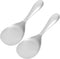 Rice Paddle Spoon Set, 2pcs Stainless Steel Non Stick Rice Scooper, Spatula, Serving Spoon for Rice Cooker