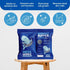 JJ KENT MEGA Minke Exfoliating Washcloth - Reusable Exfoliating Body Scrubber and Dead Skin Remover for Super Soft Skin