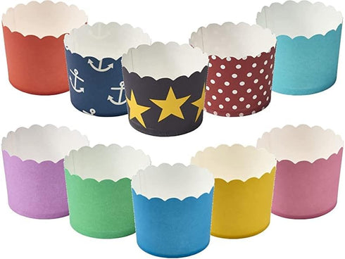 DecoPac Lilac Scalloped Baking Cups, Pack of 50, Oven Safe Cupcake Cases, Perfect for Delicious Cupcakes