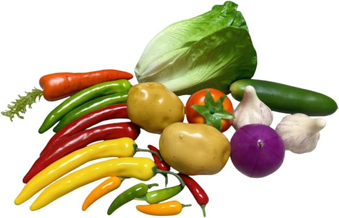 Generic 21pcs Realistic Artificial Fake Vegetables, Artificial Fake Lettuce and Varity Vegetables,Artificial Vegetables