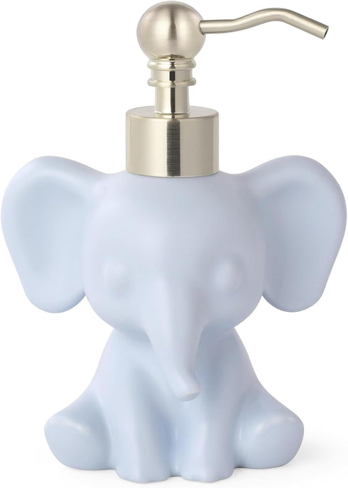 Cute Elephant Shape Soap/Hand Sanitizer Metal Pump Dispenser, Refillable for Bathroom Accessories,