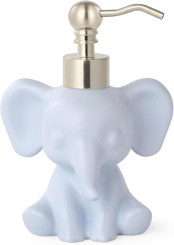 Cute Elephant Shape Soap/Hand Sanitizer Metal Pump Dispenser, Refillable for Bathroom Accessories,