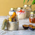 Bormioli Rocco Quattro Stagioni Set of 4 Clear Airtight Mason Jars, 8.5 Oz, Made from BPA Free Durable Glass