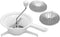Multifunctional Manual Food Grinder Mixer - Salad Vegetable Fruit Blender with 3 Interchangeable Discs