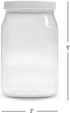 ljdeals 16 oz Clear Plastic Jars with Lids, Storage Containers, Pack of 6, BPA Free, Food Safe, Made in USA
